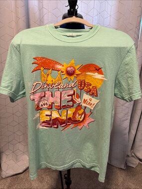 THE LOST BROS Disney - Dinosaur Ride Graphic Tee - Mint Green Short Sleeve